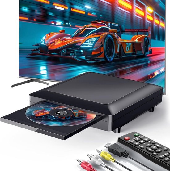 NBAP® DVD Speler met HDMI - Blu Ray Spelers - Externe DVD Speler - Zwart van NBAP®