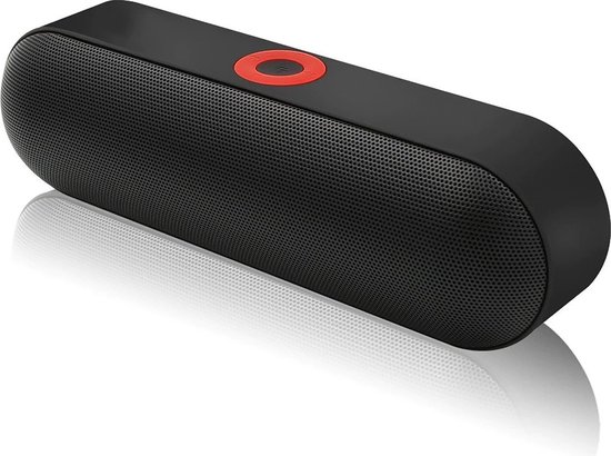 NBY Krachtige Bluetooth Speaker - 10W Surround Sound Draadloze Luidspreker - 10 Meter Bereik & 12 Uur Draadloos Muziek Afspelen Zonder Opladen - Zwart van NBY