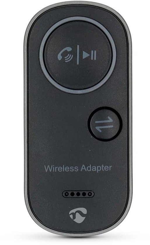 Nedis Bluetooth Zender / Ontvanger - Ingangen audio / video / data: USB-C Female - Uitgangen audio / video / data: 1x 3.5 mm - SBC - Maximaal 1 Apparaat - Maximale batterijduur: 8.5 uur - Zwart van Nedis