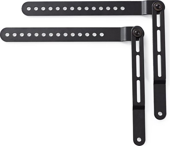 Nedis Soundbar Beugel - Geschikt voor: Universeel - Met TV Bevestiging - 10 kg - Draaibaar - Staal - Zwart van Nedis