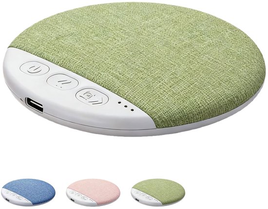 Nieuw model Bluetooth-kussenspeaker 2026 – Bluetooth-speaker voor onder het kussen met witte ruis – Microfiber Bluetooth 5.4-bedspeaker – Geschikt voor zijslapers – Beengeleidingstechnologie (groen*1) van Merkloos