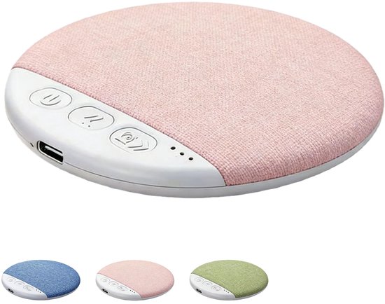 Nieuw model Bluetooth-kussenspeaker 2026 – Bluetooth-speaker voor onder het kussen met witte ruis – Microfiber Bluetooth 5.4-bedspeaker – Geschikt voor zijslapers – Beengeleidingstechnologie (roze *1) van Merkloos