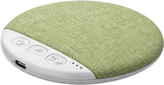 Nieuwe Geüpgrade Draadloze Onder-Kussen Speaker Bluetooth – Slaap Geluidsmachine met Witte Ruis, Slaaphulp, White Noise Machine, 30/60/90 Min Timer voor Volwassenen en Kinderen - Groen