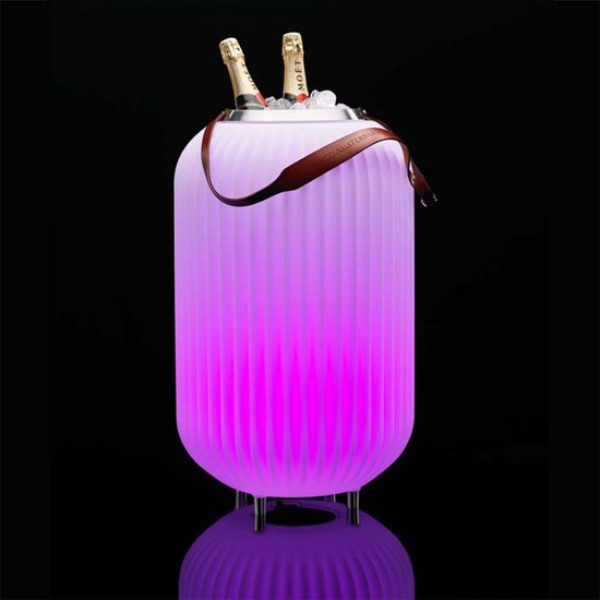 Nikki Amsterdam - The.Lampion - L-65 - Multicolor LED verlichting - Bluetooth Speaker - Wijnkoeler - Champagnekoeler - Ijskoeler - Ice Bucket - Ijsemmer - Tuin Verlichting - Feest Verlichting - Met gratis App bedienbaar - Koppelbaar van Nikki Amsterdam
