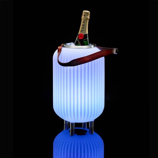 Nikki Amsterdam | The.Lampion | S-35 | Multicolor LED verlichting | Bluetooth Speaker | Wijnkoeler | Champagnekoeler | Ijskoeler | Ice Bucket | Ijsemmer | Tuin Verlichting | Feest Verlichting | Met gratis App bedienbaar | Koppelbaar van Nikki Amsterdam