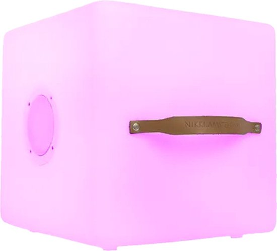 Nikki.Amsterdam | The.Cube | Kubus | RGB Multi Color | Bluetooth Speaker | Zitkubus | Bijzettafel | Tuintafel | 41 X 41 X 42 cm | Nikki App Control van Nikki.Amsterdam