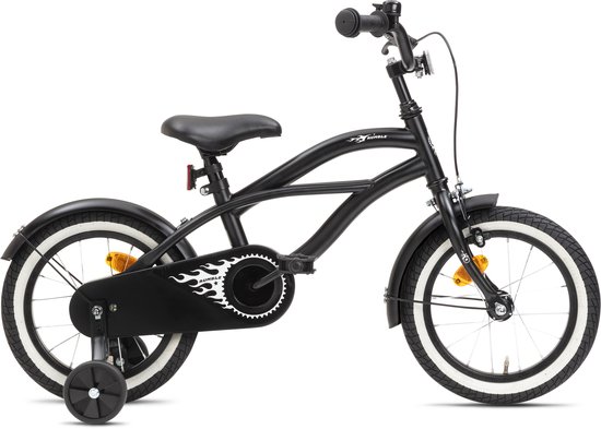 Nogan Rumble - Kinderfiets - Jongensfiets - 14 inch - Mat Zwart van Nogan