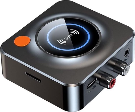 NÖRDIC BT20 Bluetooth Receiver - BT 5.1 - NFC - 3,5mm AUX/RCA - TF-kaart - Zwart van NÖRDIC