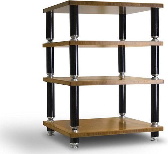 NorStone Stäbbl Hifi bamboe Audio meubel van Merkloos