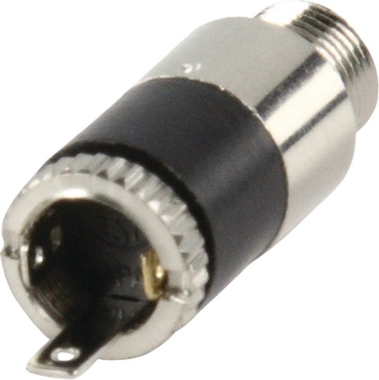OKS Stereo 3,5mm Jack (v) inbouw connector met behuizing - 3 soldeerpunten van OKS