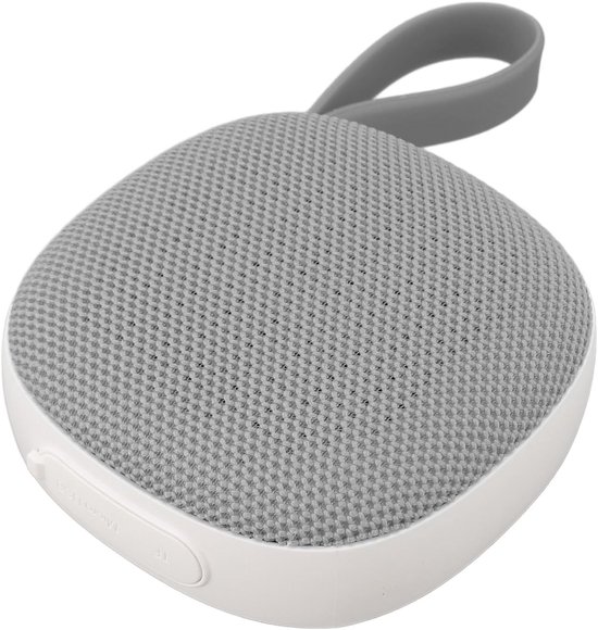 Oneay Magnetische golfspeaker – Draagbare IPX6 Bluetooth 5.3 speaker met stereo bas, microfoon en draagband – Met geheugenkaartslot, magneet en haak voor bevestiging aan golftas – Geschikt voor buitengebruik - Wit