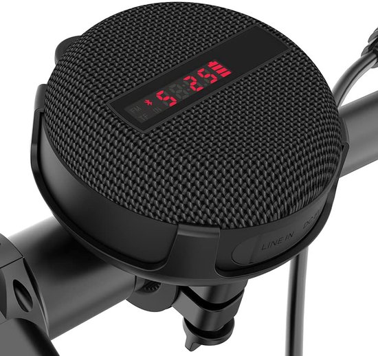 Oneay Waterbestendige draagbare Bluetooth fietsluidspreker – Met microfoon en batterijindicator – Geschikt voor fietsen, wandelen en buitengebruik van Merkloos