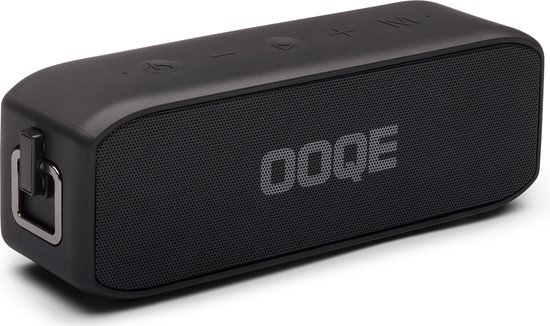 OOQE PRO S9 - Bluetooth Speaker - Draadloos - Ingebouwde Basradiator - Zuivere Bas - 20 uur Batterijduur - Microfoon - Handsfree Bellen - Stootbestendig - Waterbestendig - Geschikt Voor Binnen en Buitengebruik – Zwart van OOQE