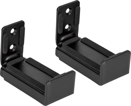 Ophangbeugel voor Soundbars - 2 stuks - Universeel - Met anti-slip - Bevestiging aan muur - Zwart van Vogel's