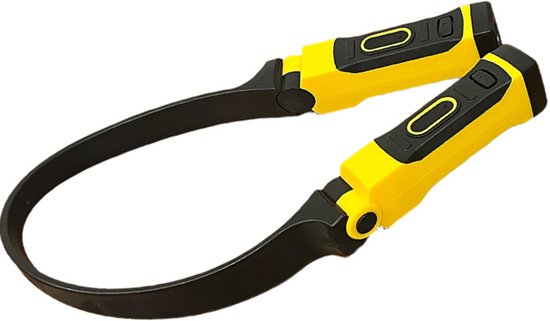 Oplaadbare neklamp voor handsfree verlichting - geschikt voor monteurs, kamperen, doe-het-zelfprojecten en lezen.