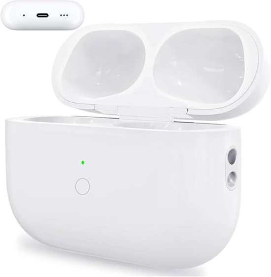 Oplaadcase voor Air Pod Pro en Air Pod Pro 2, originele vervanging voor draadloze oplaadcase met Bluetooth-koppelingssynchronisatieknop, 7 keer volledig opladen