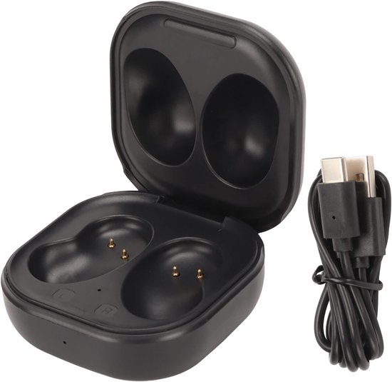 Oplaadhoes voor hoofdtelefoon voor Galaxy Buds Live, draadloze oplaadhoes, oplaadhoes voor hoofdtelefoon, volledige bescherming, zichtbare led