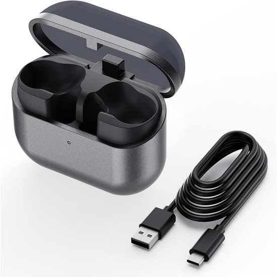 Oplaadhoesje voor Samsung Galaxy Buds 3 FE - Ondersteunt draadloos en bekabeld opladen, vervangende oplader met USB-C-kabel (oordopjes niet inbegrepen)