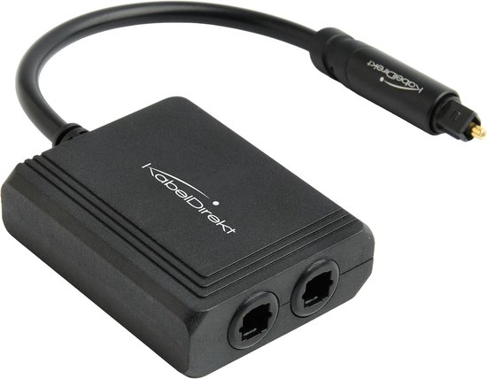 Optische Audio Splitter 1 naar 2 SPDIF Y-Adapter voor Soundbar en Versterker van Merkloos