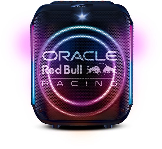 Oracle Red Bull Racing Bluetooth Speaker – Draagbare Party Speaker met LED Verlichting, 60W Max Vermogen, USB, AUX & True Wireless (RB-SK240) van Merkloos