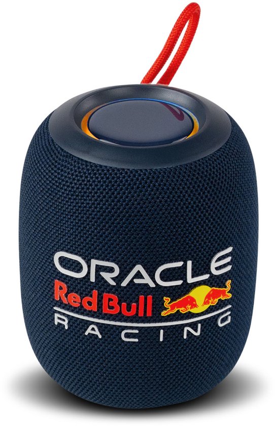 Oracle Red Bull Racing Portable Speaker – Compacte Bluetooth Speaker met LED Verlichting, 5W Max Vermogen, USB, FM & True Wireless (RB-SK460) van Merkloos