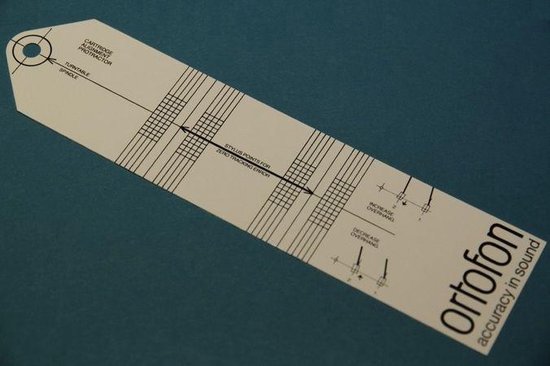 Ortofon Cartridge alignment protractor van Ortofon