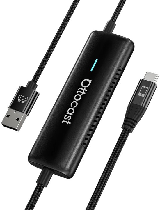 Ottocast CA450-T Draadloze CarPlay Mirror Touch Adapter van Merkloos