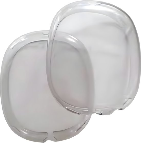 Over ear koptelefoon bescherming zwart transparant geschikt voor Apple Airpods Max - Headset cover van NALIA