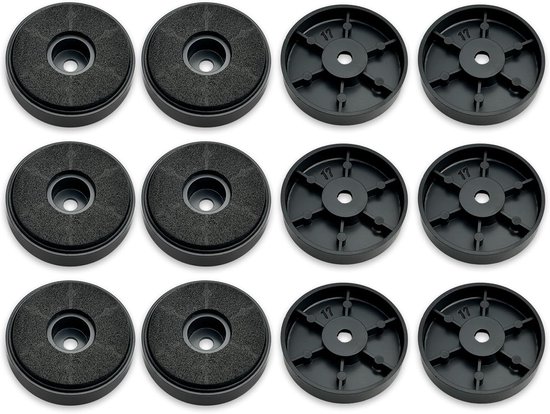 Pack of 12 Speaker Shock Absorber Feet, 30 x 8 mm, Speaker Insulation Pads, Non-Slip Rubber for Audio, Speakers - ShopVlot