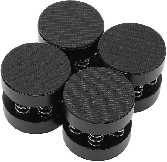 Pads voor Veerluidsprekerspikes, Stevige Aluminium Isolatiestandaard voor Schokabsorptie, 9 Kg Capaciteit, Geschikt voor Luidsprekers, Cd-spelers en Audioapparatuur van Merkloos