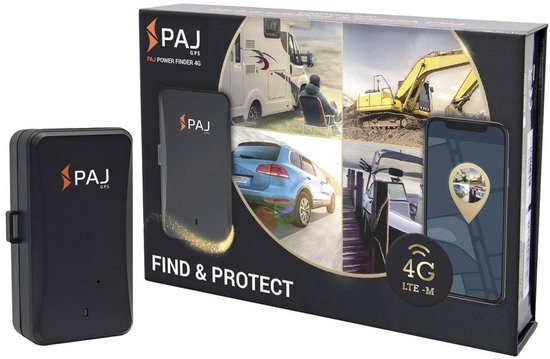PAJ GPS POWER FINDER 4G GPS-tracker Voertuigtracker Zwart 1 stuk(s) van Merkloos
