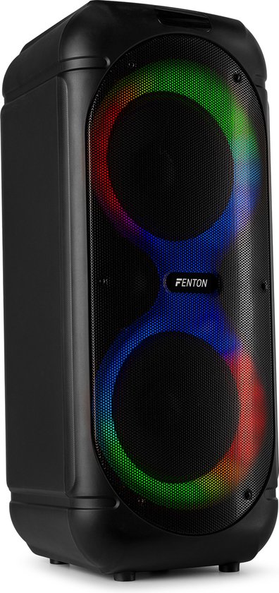 Party Speaker - Fenton Track510 party box met Bluetooth en lichteffecten - Met microfoon - 160W van Fenton