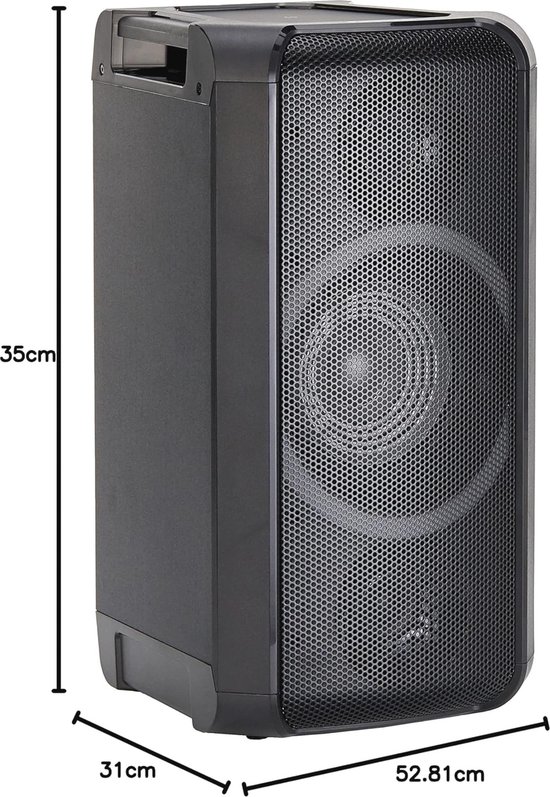 Party Speaker met Bluetooth en Lichteffecten - 150W Draadloze Luidspreker voor Thuisfeesten van Fenton