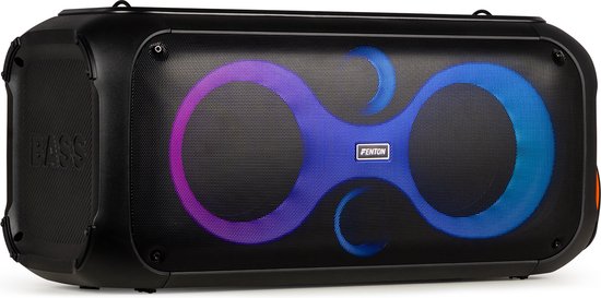 Partybox - Fenton Core120 - Bluetooth speaker draadloos - Draagbare speaker met lichteffecten en accu van Fenton
