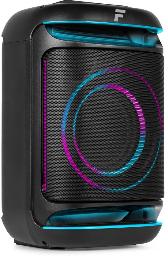 Partybox - Fenton Track165 portable speaker met Bluetooth - Karaoke set met lichteffecten - 120W van Fenton