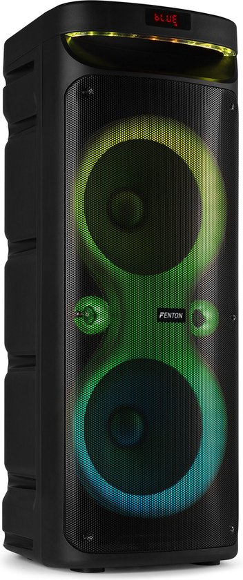 Partybox - Fenton Track610 portable speaker met Bluetooth - Karaoke set met microfoon - 240W van Fenton