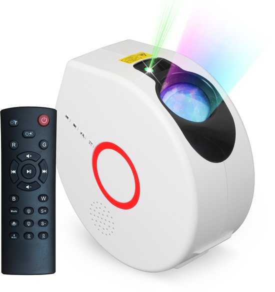 PartyFunLights - Projectorlamp met luidspreker - Sterren en noorderlicht - Bluetooth - Laser