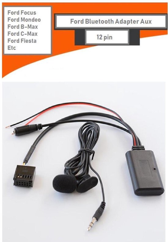 Passend voor Ford Bluetooth Carkit Muziek Audio Streaming Adapter Aux Module Kabel Radio Autoradio Cd 6000 Cd6000 Cd6006 Focus Fiesta C Max S Max Mondeo Galaxy Transit Accessoires van Adaptiviteiten
