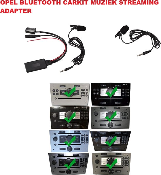 Passend Voor Opel CD30 CDC40 Opera CD60 Navigatie Carkit Muziek Audio Streaming Adapter Aux Module Kabel Radio Autoradio Agila Antara Astra Combo Corsa Meriva Movano Signum Vivaro Zafira Parrot van Parrot