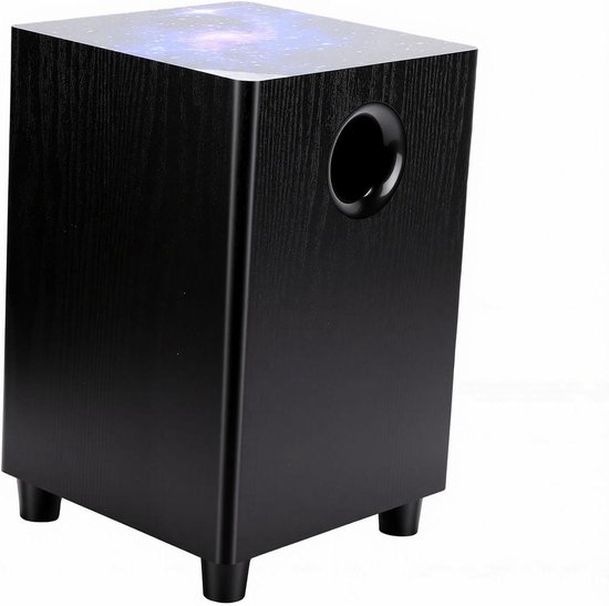 Passieve Subwoofer - Basluidspreker Home Cinema - Muziek Luisteren - Ground Gain Technologie - 65 Inch - Zwart