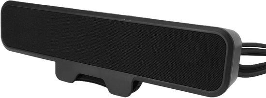PC Luidspreker - Soundbar USB - Desktop Geluid - Ruimtebesparend Ontwerp - 10W Vermogen - Zwart