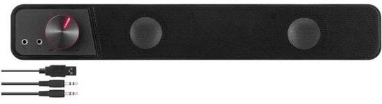 Pc-soundbar - Bekabelde en draadloze pc-luidspreker - USB-minispeaker - Multimediageluid