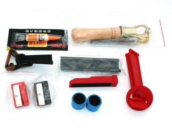 Pegasi Keu reparatie set Deluxe - 8-delig - Incl. Pomerans lijmklem en meer van Pegasi