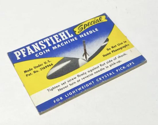 Pfanstiehl Special Coin Machine Naald New Old Stock van Pfanstiehl