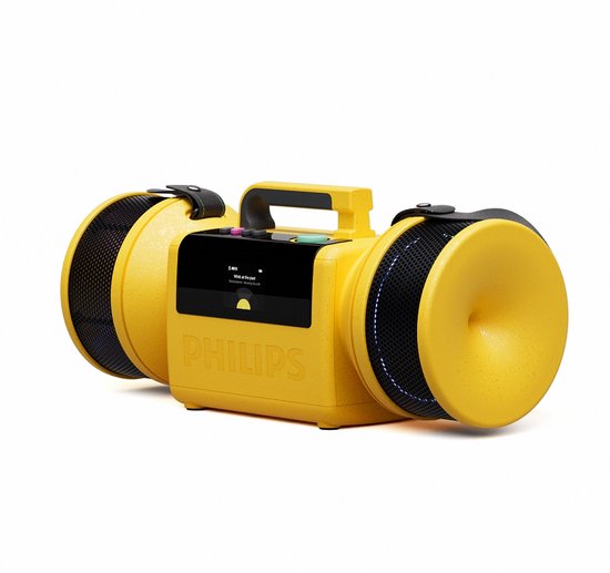PHILIPS TAMS80Y/00 The Tube - Bluetooth Speaker - 280W - 24 Uur Accuduur - IP67 Waterdicht - Auracast - Bluetooth 6.0 - Powerbank - Geel