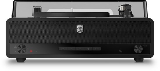 PHILIPS TAV3000B/10 The Stevie - Bluetooth Platenspeler - 3 Snelheden - Ingebouwde Stereo Speakers - Bluetooth 5.4 - Auracast - Audio-Technica Naald - Auto-Stop - Zwart