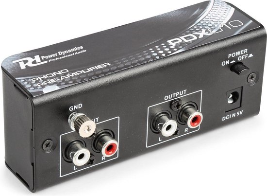 Phono Voorversterker voor Platenspeler - Power Dynamics PDX010 - RIAA Correctie van Power Dynamics