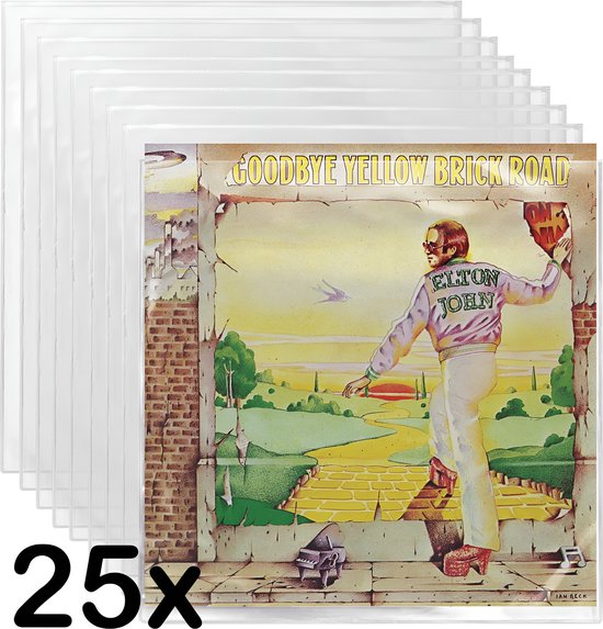 Pinguïn Records Glasheldere PVC hoezen - LP hoezen - 25 stuks - VinylCare Ultimate Shieldsleeve - LP Beschermhoezen - Hard plastic - Premium kwaliteit - Extra stevige hoeken - Buitenhoezen voor standaard LP’s - 250 Micron