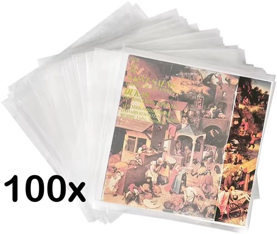 Pinguïn Records LP hoezen 100 stuks - VinylCare Essential ShieldSleeve Record Sleeves - LP hoes - Vinyl hoes - Polyethyleen extra stevig - Beschermhoes - LP beschermhoezen - Buitenhoezen voor standaard LP’s - 100 Micron van Pinguïn Records