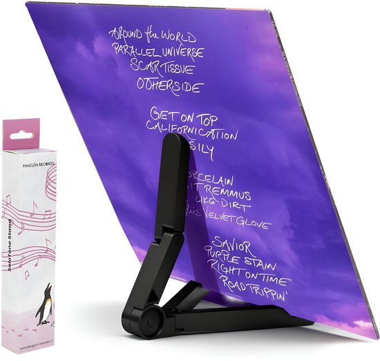 Pinguïn Records – SoloTone Stand - Opvouwbare LP Houder – LP Standaard - Zwart – Vinyl Houder – Handig op te bergen